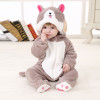 Hooded Baby Romper Infant Jumpsuit Toddler Onesie for 0-3 Years Baby Boys Girls Pikachu Minion Kitty Cat Doraemon Baby Clothes