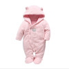 Tender Babies Newborn baby clothes bear baby girl boy rompers hooded plush jumpsuit winter overalls for kids roupa menina