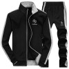AmberHeard Spring Autumn Men Sportswear Set Jacket+Pant Sportswear Tracksuit For Men Clothing