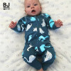 2018 Cartoon Baby Romper Spirng Autumn Long Sleeve Baby Boy Girl Romper Infant Warm Jumpsuit Kids Cotton Clothes BBR175