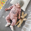 Lemonmiyu Cotton Toddler Pajamas Elephant Baby Rompers Long Sleeve Newborn Outfits Covered Button Infants One-piece Sleeper