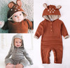 MILANCEL 2018 Knitted baby boys girls clothes set long-sleeve Reindeer Newborn baby Romper jumpsuit roupas de bebe Wholesale