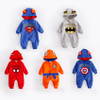 Winter Thickened Flannel Baby Super Hero Clothing Long Sleeve Hooded Baby Rompers Jumpsuits for Boy The Avengers Infant Overalls