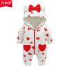 IYEAL Newest Baby Rompers Winter Baby Girls Clothes Cute Hooded Soft Warm Fleece  Newborn Toddler Overalls Kids Infant Jumpsuits