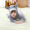 Newborn Totoro Romper Hooded Sleepwear Baby Girl Clothes Cartoon Jumpsuit Flannel Pajamas Onesie Boys Baby Rompers Home Clothes