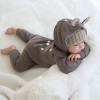 Baby Rompers Autumn Long Sleeve Newborn Baby Boy Girl Bear Toddler Jumpsuit Romper Baby Clothes Hooded 2018 Cute Clothing 2Yrs