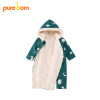 Pureborn Christmas Deer Baby Romper For Baby Boys And Girls Hooded Thick And Warm Winter New Year Gift 2018 Brand Costumes