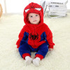 New spring baby clothes One-Pieces Cartoon Animal Jumpsuit Flannel Baby Boy clothes costume Baby Girl Rompers