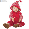 Baby Romper Baby Girl Boy Clothes New Year Long Sleeve Red Snowflake Print Boy Clothing Set Hooded Baby Girl Clothes Romper