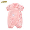 Leferry New Brand Short Sleeve Baby Rompers Cotton Newborn Baby Girls Clothes Toddler Clothing Infant Baby Costumes High Quality