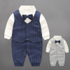 Baby Boy Rompers Cotton Bow Tie Gentleman Party Clothing Spring Toddler Prince Costume Infant Jumpsuits Newborn Boys Clothes