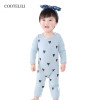 COOTELILI Cute Heart New Born Baby Clothes Spring Autumn Long Sleeve Baby Romper Pink Blue Infant Cotton Jumpsuit 66-90cm