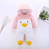 baby winter rompers newborns baby boy clothes bebes cartoon rabbit thick cotton jumpsuits infant girls boys overalls