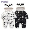 Ircomll New Winter Baby Romper For Panda Hooded Star Pattern Newborn Jumpsuit Snowsuit Infant Overcoat Baby Winter Down Coat