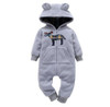 2019 baby boys clothes girls Fleece rompers cartoon Hooded Jumpsuit New Born winter clothing spring jumpsuit baby girl clothing