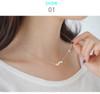  Drop Shipping 925 Sterling Silver Chain Necklaces Star Pendants&amp;Necklaces Jewelry Collar Colar de Plata