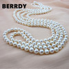 REAL PEARL 9mm Pearl Size 100% Genuine Real Freshwater Cultured Long Pearl Necklace Fashion for Nice Lady Female