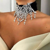KMVEXO Luxury Brand Hollow Rhinestone Statement Necklace 2017 New Black Velvet Choker Necklace for Women Choker Necklace Jewelry