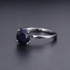 Gem's Ballet 2.57Ct Natural Blue Sapphire 925 Sterling Silver Gemstone Solitaire Wedding Engagement Rings For Women Fine Jewelry