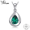 JewelryPalace Pear 2.7ct Created Emerald Pendant 925 Sterling Silver Wholesale Fashion Pendant No Chain