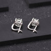 Gem's Ballet 4.08t Natural Green Amethyst Gemstone Earrings 925 Sterling Silver Stud Earrings For Women Valentine Gift Jewelry