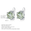 Gem's Ballet 4.08t Natural Green Amethyst Gemstone Earrings 925 Sterling Silver Stud Earrings For Women Valentine Gift Jewelry