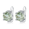 Gem's Ballet 4.08t Natural Green Amethyst Gemstone Earrings 925 Sterling Silver Stud Earrings For Women Valentine Gift Jewelry