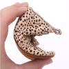 Genuine Leather Baby shoes Leopard print Baby Girls Soft shoes Horse hair Boys First walkers Lace Baby moccasins