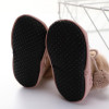 Fashion new autumn winter plush tube baby toddler socks warm and comfortable dispensing soft bottom non-slip bow socks