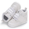 Newborn Kids Sneakers Baby Boys Shoes High Top Solid Soft Sole First Walkers Infant Toddler Antislip Prewalker Crib Footwea