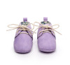 Lace-up solid PU leather Baby Moccasins oxford Shoes Newborn toddler Anti-slip shoes first walkers soft soled baby booties