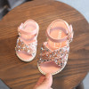 Claladoudou 11.5-15.5CM Baby Bling Shoes Pu Leather Infant Beige Rivets Summer Sandals Kid Girls Black Princess Party Dress Shos