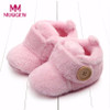 MUQGEW Winter Baby Shoes Lovely Toddler Walking Shoes Baby Round Toe Flats Soft Slippers Shoes 15