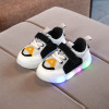 Spring/Autumn cute unisex baby girls boys shoes Hook&amp;Loop LED glowing baby sneakers cute lighting boys girls shoes footwear