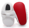 New Red sole PU Leather Newborn Baby Boy Girl Baby Moccasins Soft Moccs Shoes Bebe Fringe Soft Soled Non-slip Footwear Crib Shoe