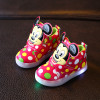 Spring/Autumn Hook&amp;Loop baby casual shoes high quality dots baby boots fashionable boys girls shoes Lovely infant tennis