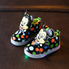 Spring/Autumn Hook&amp;Loop baby casual shoes high quality dots baby boots fashionable boys girls shoes Lovely infant tennis