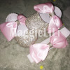 bowknot Custom Sparkle Bling crystals Rhinestones Baby girls shoes infant 0-1Y ribbon Princess shoes First Walkers hairband