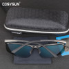 2017 New Arrival Aluminum Magnesium Men's Sunglasses Square Polarized Driving Sun Glasses oculos Male Eyewear Accessories CS2578