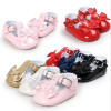 ROMIRUS Baby Shoes Girls Princess Patent Leather Mary Jane Bow First Walkers Toddler Pram Crib Buckle Dance Ballerina Shoe