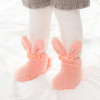 New autumn/winter coral velvet thick three-dimensional cute girl bunny baby socks newborn socks