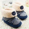 Baby Boy Winter Warm Snow Boots Lace Up Soft Sole Kids Infant Toddler Newborn Shoes 0-18M