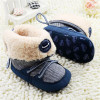 Baby Boy Winter Warm Snow Boots Lace Up Soft Sole Kids Infant Toddler Newborn Shoes 0-18M