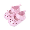 Cute Baby Girls Summer PU Leather Princess Heart-Shaped Hollow Out Mary Jane Shoes Soft Bottom Crib Babe Dress Shoes