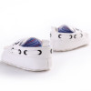 Newborn Baby Boys Shoes Crib Bebe Footwear Prewalkers Pure White Classic Kids PU Leather Soft Soled Anti-slip Loafers Shoe 