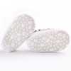 Newborn Baby Boys Shoes Crib Bebe Footwear Prewalkers Pure White Classic Kids PU Leather Soft Soled Anti-slip Loafers Shoe 