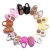 hard sole Lovely bow floral baby moccasins first walker shoes flower PU leather baby girls shoes fashion infant first walkers