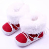 New Cute Solid Infant Anti-slip New Born Baby Shoes Casual Shoes Super Fleece Warm Winter Baby Boys Snow Boots Infant Shoes 