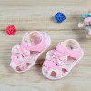 2018 Baby Sandals Newborn Baby Girl Sandals Summer Flower Baby Shoes Anti-Slip Closed Toe Leather Fashion Kids Sandals For Girls