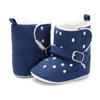 Winter Warm Baby Booties Fur Leather Spot Snow Boots Sapatos Infantil  Newborn Infant Soft  Anti-Slip Soled Toddle Shoes